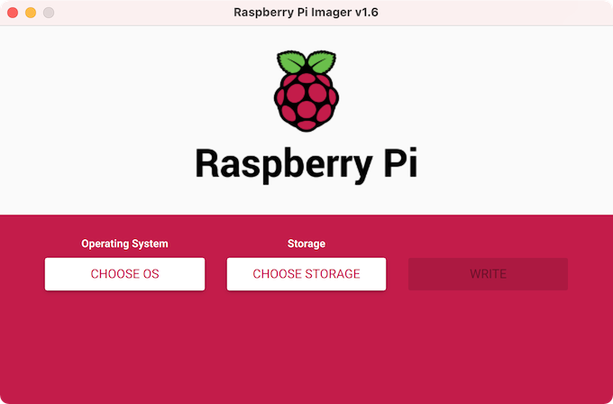 Raspberry Pi Imager Screen Shot